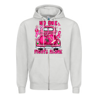 Dove Grey breast cancer no one fights alone truck football Zipper Hoodie - JahusDesignShop