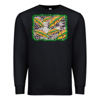 Black mardi gras umbrella background Premium Sweatshirt - BarkalooDesign