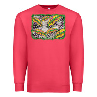 Cardinal mardi gras umbrella background Premium Sweatshirt - BarkalooDesign