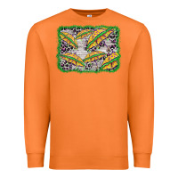 Carrot mardi gras umbrella background Premium Sweatshirt - BarkalooDesign