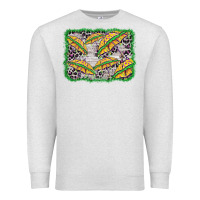 Oatmeal Heather mardi gras umbrella background Premium Sweatshirt - BarkalooDesign