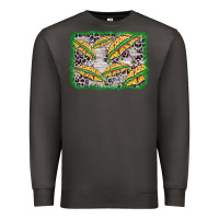 Smoke mardi gras umbrella background Premium Sweatshirt - BarkalooDesign
