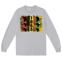 Moon Dust juneteenth brush stroke 2 Long Sleeve Tee - HRA Design Shop