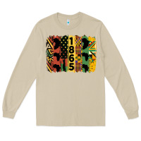 Mushroom juneteenth brush stroke 2 Long Sleeve Tee - HRA Design Shop