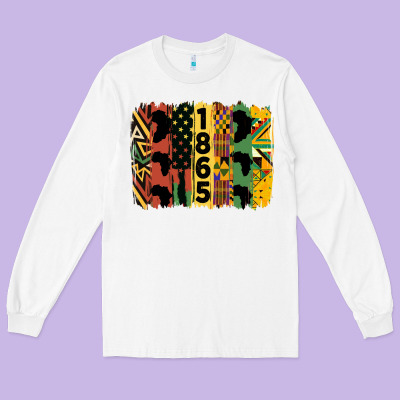 Juneteenth Brush Stroke 2 Long Sleeve Tee Designed By Hra Design Shop