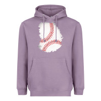 Lavender baseball patch Heavyweight Hoodie - AdoDesignShop
