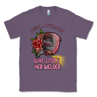 Lavender just a woman who loves her welder Classic Tee - SublimationCraftShop