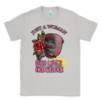 Moon Dust just a woman who loves her welder Classic Tee - SublimationCraftShop