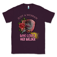 Plum just a woman who loves her welder Classic Tee - SublimationCraftShop