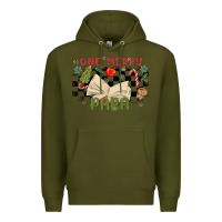 Army Green one merry para Premium Hoodie - MaliasSmallBusiness