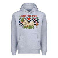 Heather Grey one merry para Premium Hoodie - MaliasSmallBusiness