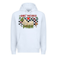 White one merry para Premium Hoodie - MaliasSmallBusiness