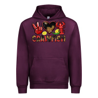 Mauve Wine crawfish Urban Hoodie - LillyAllenDesigns