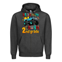 Charcoal Heather ready to school crush 2nd grade Zipper Hoodie - AdoDesignShop