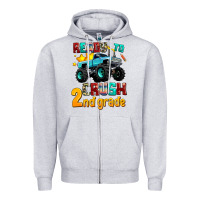 Heather Grey ready to school crush 2nd grade Zipper Hoodie - AdoDesignShop