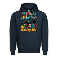 Navy ready to school crush 2nd grade Zipper Hoodie - AdoDesignShop