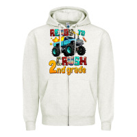 Oatmeal Heather ready to school crush 2nd grade Zipper Hoodie - AdoDesignShop