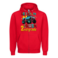 Red ready to school crush 2nd grade Zipper Hoodie - AdoDesignShop