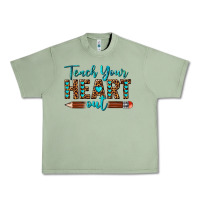 Oil Green teach your heart out Urban Heavy Tee - texasbilliewilder