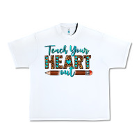 White teach your heart out Urban Heavy Tee - texasbilliewilder