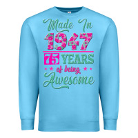 Ocean Blue made in 1947, 75 years of being awesome kopya Premium Sweatshirt - Jasminsmagicworld