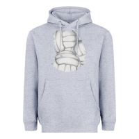 Heather Grey 2 volleyball patch Heavyweight Hoodie - AdoDesignShop
