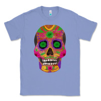 Colony Blue sugar skull Classic Tee - FaDigitalArtStudio