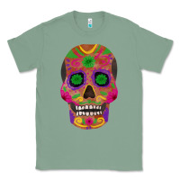 Sage sugar skull Classic Tee - FaDigitalArtStudio