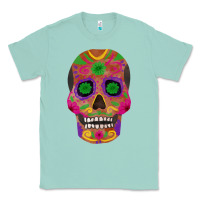Seafoam sugar skull Classic Tee - FaDigitalArtStudio
