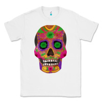 White sugar skull Classic Tee - FaDigitalArtStudio