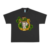 Pigment Black st patricks day goat horseshoe shamrock Urban Heavy Tee - RanaPortraitStore