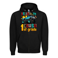 Black ready to school crush 1st grade Zipper Hoodie - AdoDesignShop