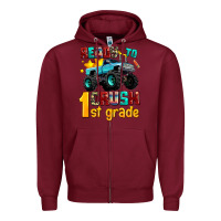 Burgundy ready to school crush 1st grade Zipper Hoodie - AdoDesignShop