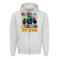 Dove Grey ready to school crush 1st grade Zipper Hoodie - AdoDesignShop