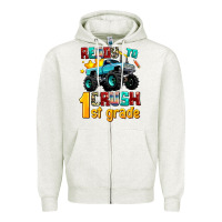 Oatmeal Heather ready to school crush 1st grade Zipper Hoodie - AdoDesignShop
