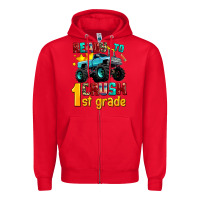 Red ready to school crush 1st grade Zipper Hoodie - AdoDesignShop