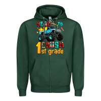 Sports Green ready to school crush 1st grade Zipper Hoodie - AdoDesignShop