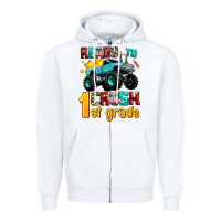 White ready to school crush 1st grade Zipper Hoodie - AdoDesignShop