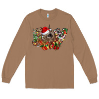 Toasted Coconut christmas joy highland cow Long Sleeve Tee - CowhideDigitalArt