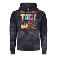 Cloud Black dear parents tag youre it teacher Vintage Hoodie - JahusDesignShop
