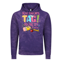 Cloud Purple dear parents tag youre it teacher Vintage Hoodie - JahusDesignShop