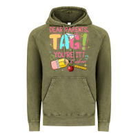 Vintage Olive dear parents tag youre it teacher Vintage Hoodie - JahusDesignShop