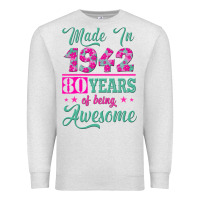 Oatmeal Heather made in 1942, 80 years of being awesome kopya Premium Sweatshirt - Jasminsmagicworld