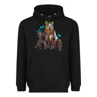 Black mama bear and baby bear Heavyweight Hoodie - Artiststas
