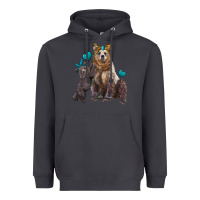 Smoke mama bear and baby bear Heavyweight Hoodie - Artiststas