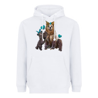 White mama bear and baby bear Heavyweight Hoodie - Artiststas