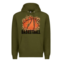 Army Green custom name basketball Premium Hoodie - MaliasSmallBusiness