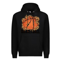 Black custom name basketball Premium Hoodie - MaliasSmallBusiness