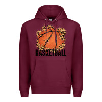 Burgundy custom name basketball Premium Hoodie - MaliasSmallBusiness