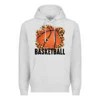Dove Grey custom name basketball Premium Hoodie - MaliasSmallBusiness